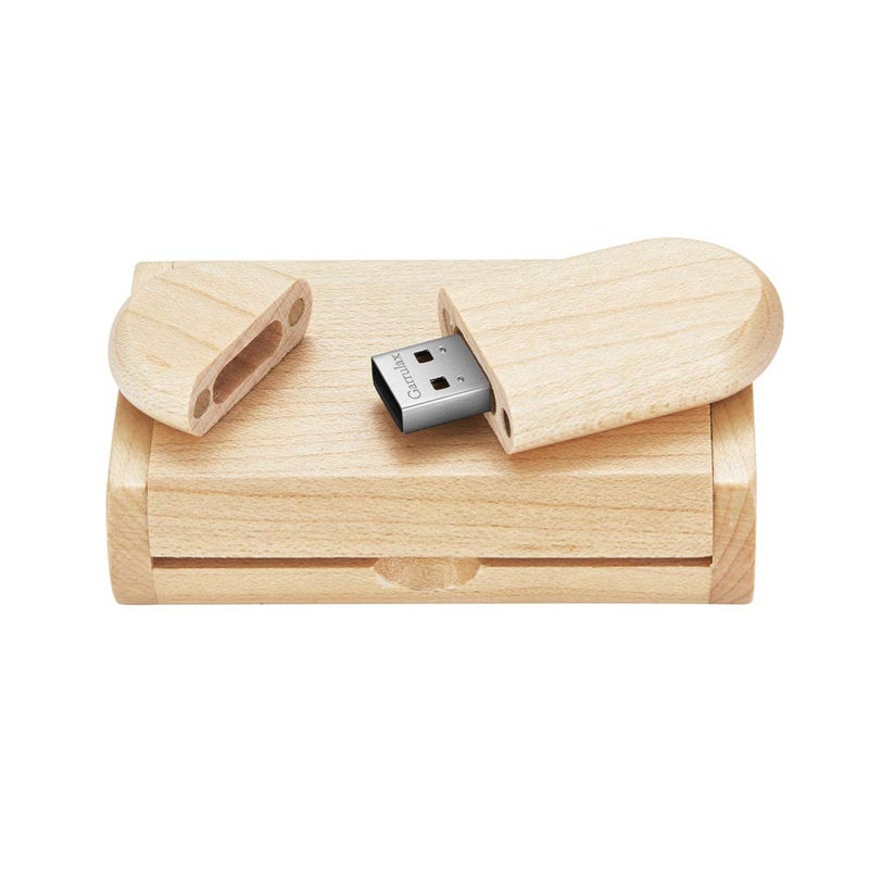 GARRULAX USB Flash Drive, Wooden 8GB / 16GB / 32GB USB2.0 USB Memory Stick Date Storage Pendrive Thumb Drive(32GB, Ellipse Maple) - Image 2